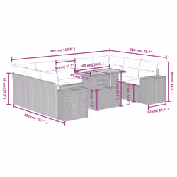 VidaXL 3272781 ensemble de meubles de jardin