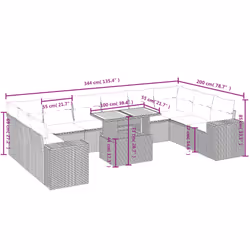 VidaXL 3272808 ensemble de meubles de jardin