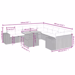 VidaXL 3272809 ensemble de meubles de jardin