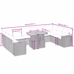 VidaXL 3272831 ensemble de meubles de jardin