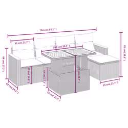 VidaXL 3273051 ensemble de meubles de jardin