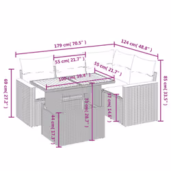 VidaXL 3273058 ensemble de meubles de jardin