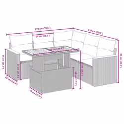 VidaXL 3273071 ensemble de meubles de jardin