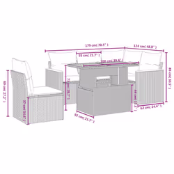 VidaXL 3273083 ensemble de meubles de jardin