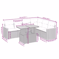 VidaXL 3273095 ensemble de meubles de jardin