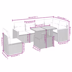 VidaXL 3273104 ensemble de meubles de jardin