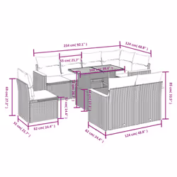 VidaXL 3273169 ensemble de meubles de jardin