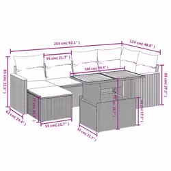 VidaXL 3273176 ensemble de meubles de jardin