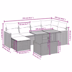 VidaXL 3273177 ensemble de meubles de jardin