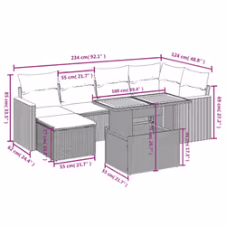 VidaXL 3273179 ensemble de meubles de jardin