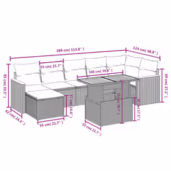 VidaXL 3273187 ensemble de meubles de jardin