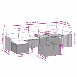 VidaXL 3273188 ensemble de meubles de jardin