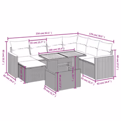 VidaXL 3273193 ensemble de meubles de jardin