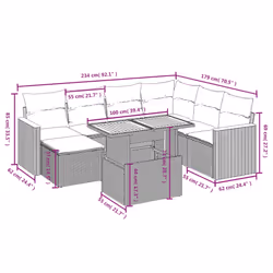 VidaXL 3273194 ensemble de meubles de jardin