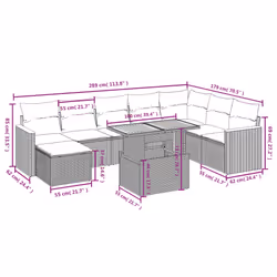 VidaXL 3273215 ensemble de meubles de jardin