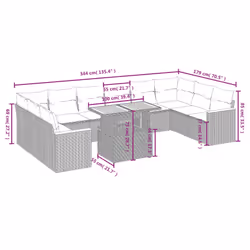 VidaXL 3273251 ensemble de meubles de jardin