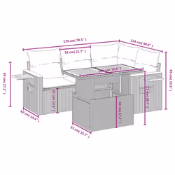 VidaXL 3273503 ensemble de meubles de jardin