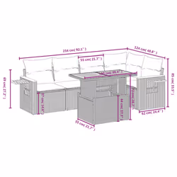 VidaXL 3273508 ensemble de meubles de jardin