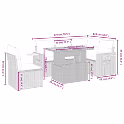 VidaXL 3273519 ensemble de meubles de jardin