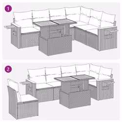 VidaXL 3273533 ensemble de meubles de jardin - Vue supplémentaire 7