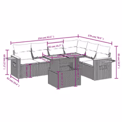 VidaXL 3273536 ensemble de meubles de jardin