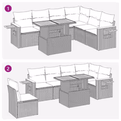 VidaXL 3273537 ensemble de meubles de jardin - Vue supplémentaire 7