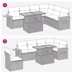 VidaXL 3273538 ensemble de meubles de jardin - Vue supplémentaire 7