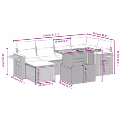 VidaXL 3273622 ensemble de meubles de jardin