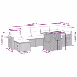 VidaXL 3273624 ensemble de meubles de jardin