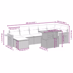 VidaXL 3273628 ensemble de meubles de jardin