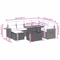 VidaXL 3273631 ensemble de meubles de jardin