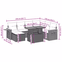 VidaXL 3273634 ensemble de meubles de jardin