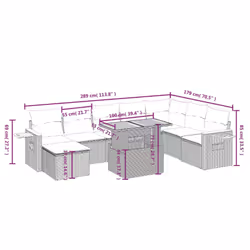 VidaXL 3273653 ensemble de meubles de jardin