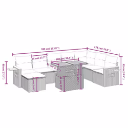 VidaXL 3273657 ensemble de meubles de jardin