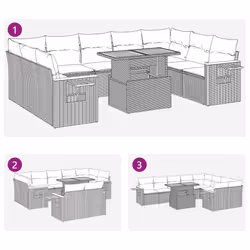 VidaXL 3273659 ensemble de meubles de jardin - Vue supplémentaire 7