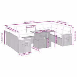 VidaXL 3273660 ensemble de meubles de jardin