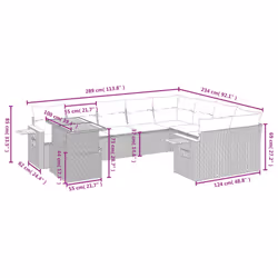 VidaXL 3273680 ensemble de meubles de jardin