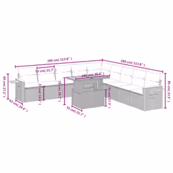 VidaXL 3273705 ensemble de meubles de jardin