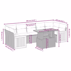 VidaXL 3273874 ensemble de meubles de jardin