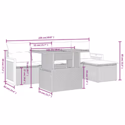 VidaXL 3273932 ensemble de meubles de jardin