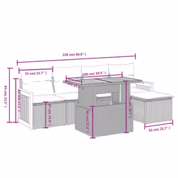VidaXL 3273936 ensemble de meubles de jardin