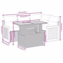VidaXL 3273942 ensemble de meubles de jardin