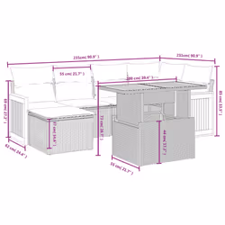 VidaXL 3273946 ensemble de meubles de jardin