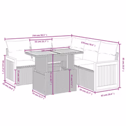 VidaXL 3273958 ensemble de meubles de jardin