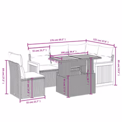 VidaXL 3273960 ensemble de meubles de jardin
