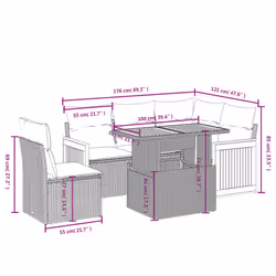 VidaXL 3273963 ensemble de meubles de jardin