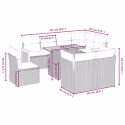 VidaXL 3274055 ensemble de meubles de jardin
