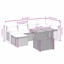 VidaXL 3274063 ensemble de meubles de jardin
