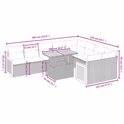 VidaXL 3274119 ensemble de meubles de jardin