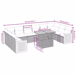 VidaXL 3274133 ensemble de meubles de jardin